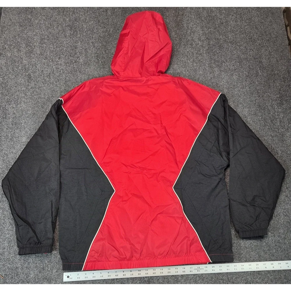 NEW Air Jordan Hooded Draft Jacket Mens XL Red Black Nike Jumpman